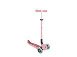 GLOBBER GO-UP ACTIVE LIGHTS – 3 in 1 Dreirad, Laufrad und Scooter, 120/80 mm, 3-rädrig, höhenverstellbar, pastellrosa