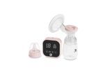 Lorelli Milchpumpe Lea elektrisch 180 ml Timer LED-Anzeige 4 Modi 9 Vakuumstufen rosa