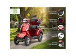 Econelo E-Seniorenmobil Voltrixx, Lithium-Akku, 4-Rad, 1000 Watt, Rot