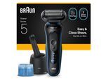 BRAUN Series 5 Elektrorasierer, SmartCare Center, 52-B7000cc Herrenrasierer (Akkubetrieb, 3 flexible Klingen, 2 Rasiermodi (Turbo-Modus und Standard-Modus), 4in1 SmartCare Center, kabellose Laufzeit bis zu 50 Min., 100% wasserdicht, hergestellt in Deutschl