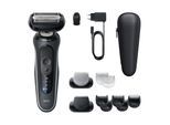 BRAUN Series 6 Elektrorasierer, +2 Aufsätze, 62-G1650s Herrenrasierer (Akkubetrieb, 2D-ContourAdapt Kopf, Turbo-Modus und sanfter Modus, kabellose Laufzeit bis zu 60 Min., 100% wasserdicht, hergestellt in Deutschland, Reiseetui, Ladegerät, Reinigungsbürste