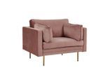 Livetastic , Pink , Metall, Textil , 110x88x90 cm ,