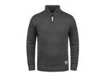 Troyer SOLID "Troyer SDPetro", Herren, Gr. M, grau (dar grau m), Obermaterial: 50% Baumwolle CO. 50% Polyacryl PAN., Pullover Troyer