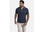 Poloshirt JAN VANDERSTORM "Poloshirt JOHAR", Herren, Gr. 3XL, blau (dunkelblau), Obermaterial: 100% Baumwolle CO., Shirts