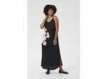 Kleid Feminine Black with large flower black multi