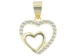 Kettenanhänger ADELIA´S "moderner Herz Anhänger aus 925 Sterling Silber", silber, Schmuckanhänger, Damen, Silber 925 (Sterlingsilber), Kettenanhänger