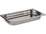 Aufbewahrungssystem APS "GN 1/3 Behälter 32,5 x 17,6 cm", silberfarben, B:17,6cm H:4cm L:32,5cm, Edelstahl, Lebensmittelaufbewahrungsbehälter, Gastronorm-Behälter, zum Anrichten und Lagern von Speisen