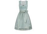 Dirndl NÜBLER "Dirndl Mini Gerlinde", Damen, Gr. 36, EURO, blau, Obermaterial: 100% Polyester PES., Kleider