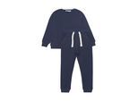 Langarmshirt & Hose MINYMO "Hausanzug MISweat", Mädchen, Gr. 146, blau (schwarz navy), Obermaterial: 60% Baumwolle CO. 40% Polyester PES., KOB Set-Artikel
