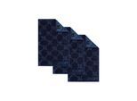 Gästehandtuch JOOP "Gästetuch Classic Frottier 3er Pack", blau (blau cornflower), B:30cm, Obermaterial: 100% Baumwolle CO., Handtücher