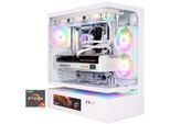 COUGAR Gaming-PC "CFV235 Vision WT 8129 AMD Ryzen 7 9850X3D 32GB DDR5 2TB SSD RTX 5090", weiß, Microsoft Windows 11 Home (64 Bit), 32 GB RAM 2.000 GB SSD, Desktop-PCs, Windows 11, DDR5 RAM, Wasserkühlung