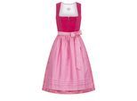 Dirndl NÜBLER "Dirndl Midi Karla", Damen, Gr. 48, EURO, rosa, Obermaterial: 90% Polyamid PA. 10% Viskose CV., Kleider
