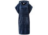 Badeponcho OTTO HOME "Miia, Surfponcho ideal für Sauna, Spa & im Urlaub" Gr. L, blau (marine), L/XL, Microfaser, Hausmäntel, weich und kuschelig, plüsch, Unisex, für Damen und Herren