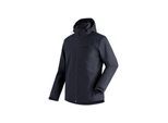 Funktionsjacke MAIER SPORTS "Gregale DJ M", Herren, Gr. 56, blau (dunkelblau), Außenjacke: 100% Polyester / Innenjacke: 100% Polyester, Jacken Funktionsjacke, Herren Wanderjacke wasserdicht, Outdoorjacke mit Kapuze