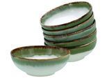 Schale CREATABLE "Cascade, Smoothie Bowl, Ø 16,5 cm 6-tlg", grün, Ø:16cm, Steinzeug, Schüsseln, Schale, Rekativglasur, Healthy Food