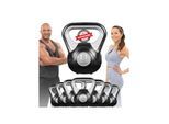 Miweba Sports Kettlebell KB200, Kunststoff-Kugelhantel, 4-12 kg, Anti-Rutsch-Griff, Hartgummifüße (8,0 kg)