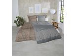 Bettwäsche PRIMERA "Feinbiber-Bettwäsche", grau, B/L: 135cm x 200cm, 1 Stk., 1 Stk., Mako-Satin, B/L: 80cm x 80cm, 2 Stk., Mako-Satin, Obermaterial: 100% Baumwolle, Bettwäsche, Bettwäsche, samtweich und natürlich aus reiner Baumwolle