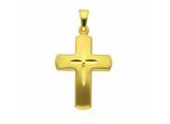 Kettenanhänger ADELIA´S "Kreuzanhänger 333 Gold ( 8K )", gold, Schmuckanhänger, Damen, Gold, Kettenanhänger, Goldanhänger Kreuz