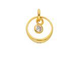 Kettenanhänger ADELIA´S "Anhänger 333 Gold ( 8K ) mit Zirkonia", gold, Schmuckanhänger, Damen, mit Zirkonia, Gold, Kettenanhänger, Goldanhänger