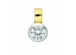 Kettenanhänger ADELIA´S "Anhänger 333 Gold ( 8K ) mit Zirkonia", silber, Schmuckanhänger, Damen, mit Zirkonia, Gold, Kettenanhänger, Goldanhänger