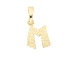 Buchstabenanhänger ADELIA´S "Buchstabenanhänger M 333 Gold ( 8K )", gold, Schmuckanhänger, Damen, M, Gold, Goldanhänger Buchstabe M