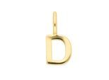 Buchstabenanhänger ADELIA´S "Buchstabenanhänger D 333 Gold ( 8K )", gold, Schmuckanhänger, Damen, D, Gold, Goldanhänger Buchstabe D
