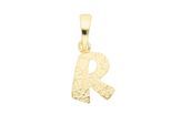 Buchstabenanhänger ADELIA´S "Buchstabenanhänger R 333 Gold ( 8K )", gold, Schmuckanhänger, Damen, R, Gold, Goldanhänger Buchstabe R