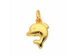 Kette mit Anhänger ADELIA´S "Damen 333 Gold Anhänger Delphin", gold, Halsketten, Damen, Gold, Schmuckset - Set mit Halskette