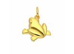 Kettenanhänger ADELIA´S "Anhänger Frosch 333 Gold ( 8K )", gold, Schmuckanhänger, Mädchen, Gold, Kettenanhänger, Goldanhänger Frosch