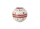 Geschirr-Set VILLEROY & BOCH "La Petit Boule Dinner-Set Toy's Delight weiß-rot", bunt (weiß, rot), 5 tlg., Porzellan, Geschirr-Sets, Geschirr-Set