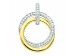 Kettenanhänger ADELIA´S "Anhänger 333 Gold ( 8K ) mit Zirkonia", gold (silber), Schmuckanhänger, Damen, mit Zirkonia, Gold, Kettenanhänger, Goldanhänger
