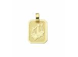 Sternzeichenanhänger ADELIA´S "Sternzeichen Anhänger Waage 333 Gold ( 8K )", gold, Schmuckanhänger, Damen, Waage, Gold, Goldanhänger Waage