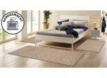 Bettumrandung OTTO HOME "Wolly, Handweb Teppiche" Gr. 14, beige (sand), H:14mm, Obermaterial: 93% Wolle, 7% Polyester, Bettumrandungen, Bettvorleger, Wolle, handgewebt, Läufer-Set Wohnzimmer, Schlafzimmer