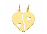 Puzzleanhänger ADELIA´S "Partneranhänger 333 Gold ( 8K )", gold, Schmuckanhänger, Damen, Gold, Goldanhänger Partneranhänger