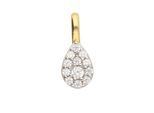 Kettenanhänger ADELIA´S "Anhänger 333 Gold ( 8K ) mit Zirkonia", silber, Schmuckanhänger, Damen, mit Zirkonia, Gold, Kettenanhänger, Goldanhänger