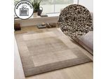Wollteppich THEKO "Gabbeh Super, Handweb, auch als Läufer erhältlich, reine Wolle" Gr. 1, braun, B:60cm H:9mm L:90cm, Wolle, Teppiche, Schlafzimmer, Wohnzimmer, Esszimmer, auch als Bettumrandung