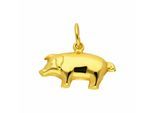 Kettenanhänger ADELIA´S "Anhänger Schwein 333 Gold ( 8K )", gold, Schmuckanhänger, Mädchen, Gold, Kettenanhänger, Goldanhänger Schwein