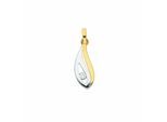 Kettenanhänger ADELIA´S "Anhänger 333 Gold ( 8K ) mit Zirkonia", gold (silber), Schmuckanhänger, Damen, mit Zirkonia, Gold, Kettenanhänger, Goldanhänger
