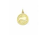 Sternzeichenanhänger ADELIA´S "Sternzeichen Anhänger Stier 333 Gold ( 8K )", gold, Schmuckanhänger, Damen, Stier, Gold, Goldanhänger Stier