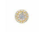 Kettenanhänger ADELIA´S "Anhänger 585 Gold ( 14K ) mit Zirkonia", silber, Schmuckanhänger, Damen, mit Zirkonia, Gold, Kettenanhänger, Goldanhänger