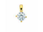 Kettenanhänger ADELIA´S "Anhänger 333 Gold ( 8K ) mit Zirkonia", gold, Schmuckanhänger, Damen, mit Zirkonia, Gold, Kettenanhänger, Goldanhänger