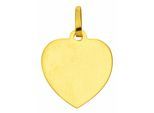 Kettenanhänger ADELIA´S "Gravurplatte 333 Gold ( 8K )", gold, Schmuckanhänger, Damen, Gold, Kettenanhänger, Goldanhänger