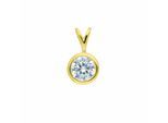 Kettenanhänger ADELIA´S "Anhänger 333 Gold ( 8K ) mit Zirkonia", gold, Schmuckanhänger, Damen, mit Zirkonia, Gold, Kettenanhänger, Goldanhänger