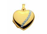 Medallionanhänger ADELIA´S "Medaillon 333 Gold ( 8K )", silber, Schmuckanhänger, Damen, Gold, Goldanhänger