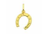 Kette mit Anhänger ADELIA´S "Damen 333 Gold Anhänger Hufeisen", gold, Halsketten, Damen, Gold, Schmuckset - Set mit Halskette