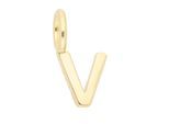 Buchstabenanhänger ADELIA´S "Buchstabenanhänger V 333 Gold ( 8K )", gold, Schmuckanhänger, Damen, Gold, Goldanhänger Buchstabe V