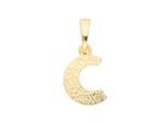 Buchstabenanhänger ADELIA´S "Buchstabenanhänger C 333 Gold ( 8K )", gold, Schmuckanhänger, Damen, C, Gold, Goldanhänger Buchstabe C