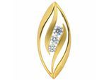 Kettenanhänger ADELIA´S "Anhänger 333 Gold ( 8K ) mit Zirkonia", gold, Schmuckanhänger, Damen, mit Zirkonia, Gold, Kettenanhänger, Goldanhänger