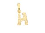 Buchstabenanhänger ADELIA´S "Buchstabenanhänger H 333 Gold ( 8K )", gold, Schmuckanhänger, Damen, H, Gold, Goldanhänger Buchstabe H