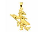 Kettenanhänger ADELIA´S "Anhänger Hexe 333 Gold ( 8K )", gold, Schmuckanhänger, Damen, Gold, Kettenanhänger, Goldanhänger Hexe